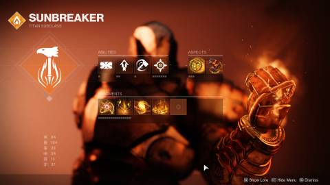 Destiny 2 Solar Titan Bonk Build Aspects and Fragments 