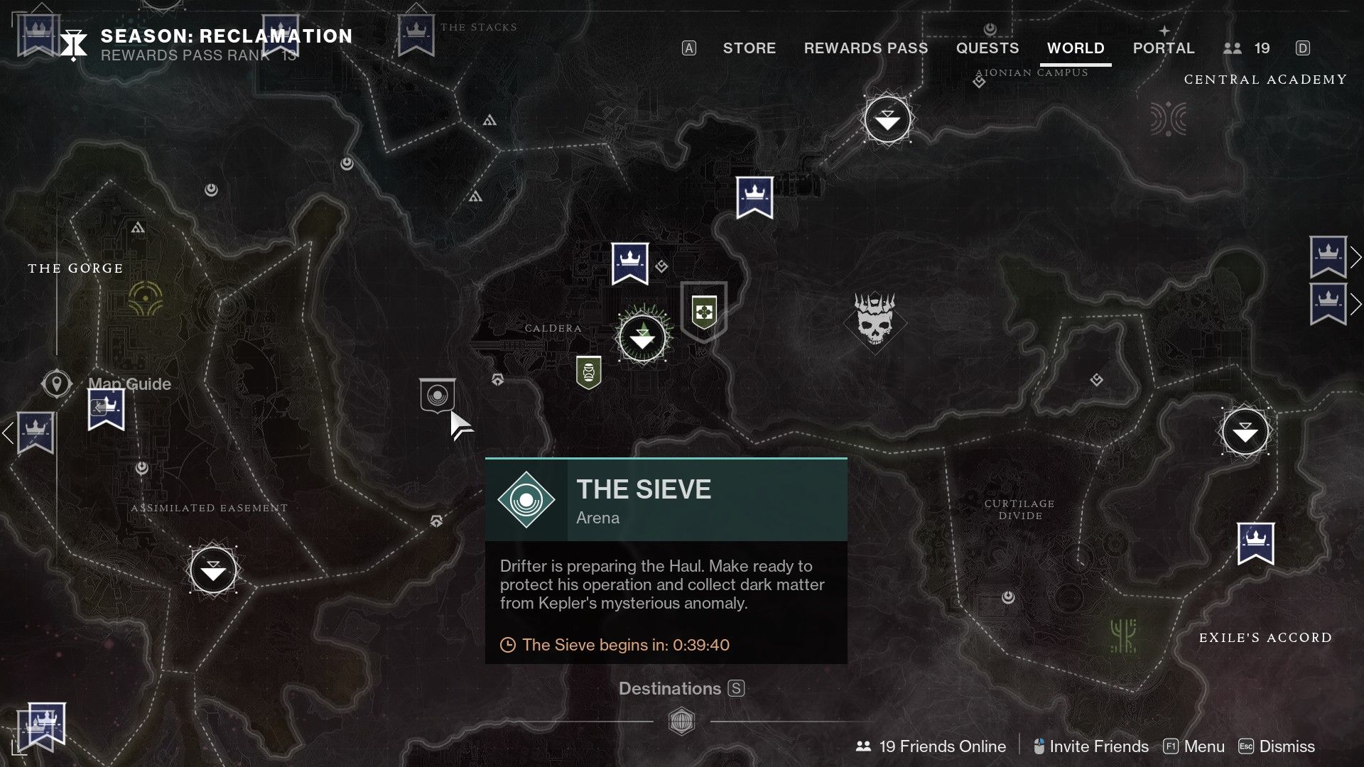 DESTINY 2 EDGE OF FATE THE SIEVE MAP