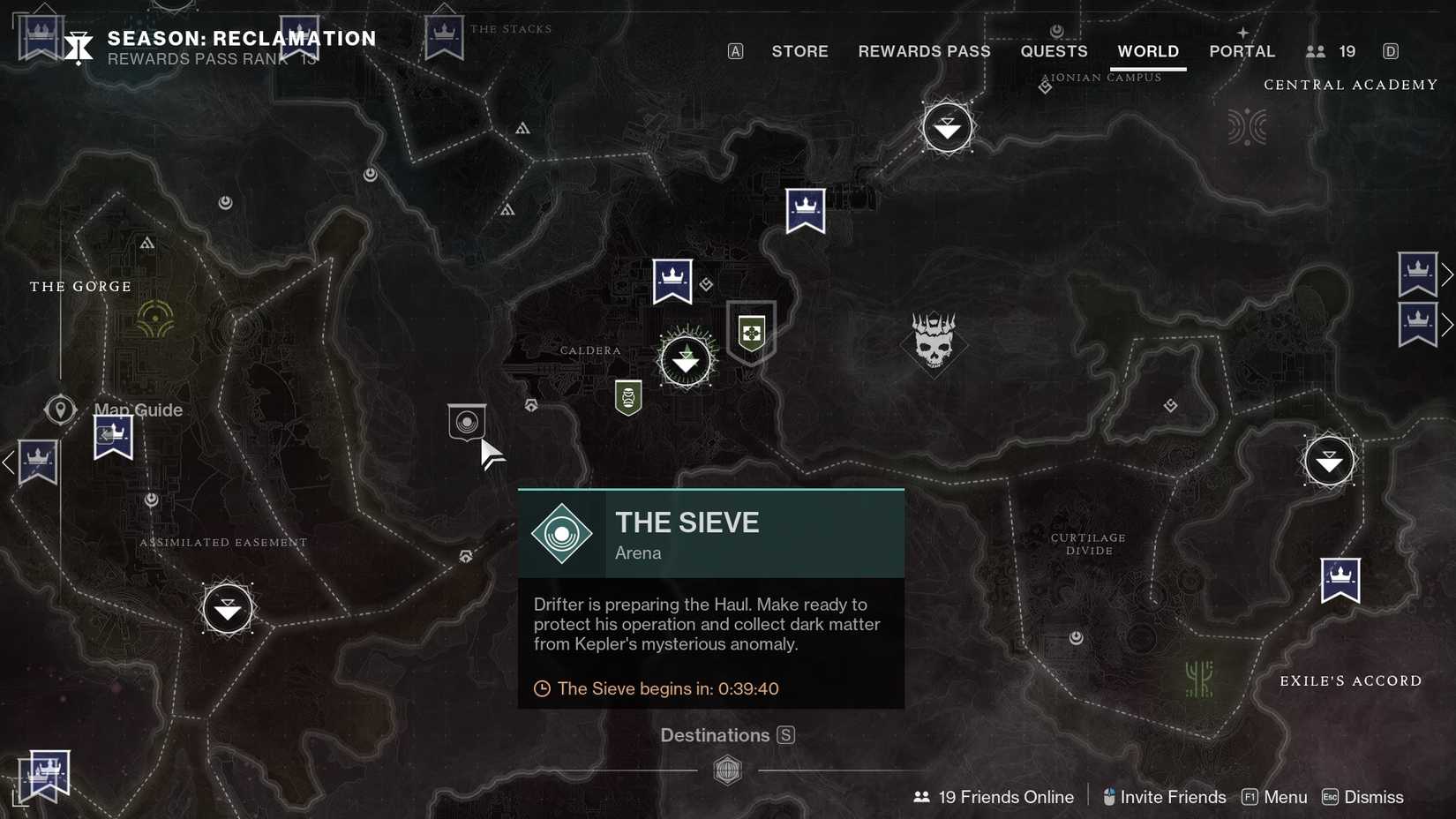 Destiny 2 Edge of Fate The Sieve map