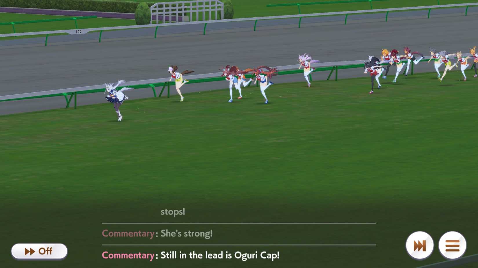 Umamusume Pretty Derby Oguri Cap in the lead