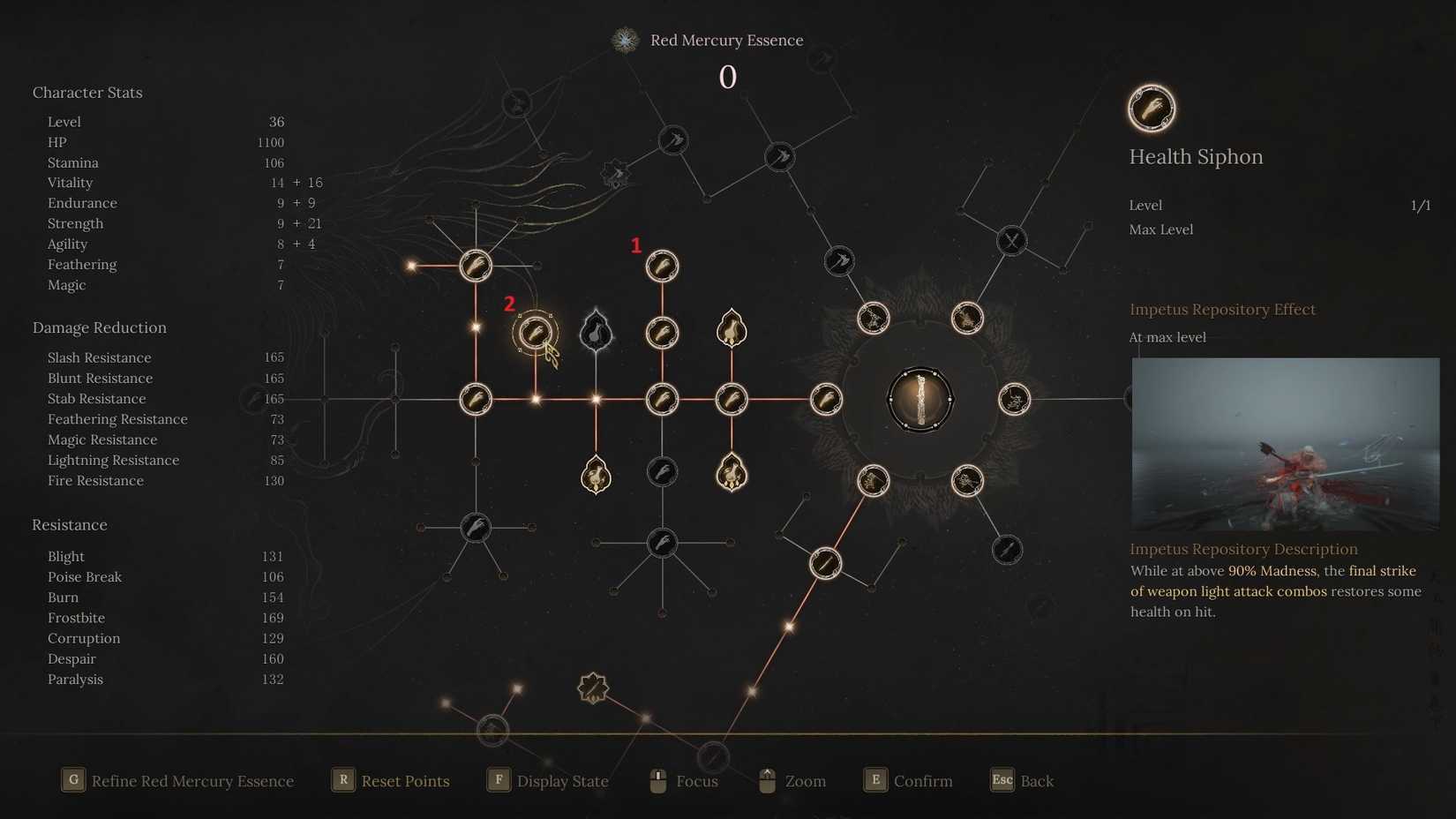 Steel Resolve and Health Siphon locations in Wuchang