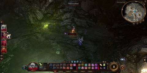 The Dark Amethyst on the Ground 