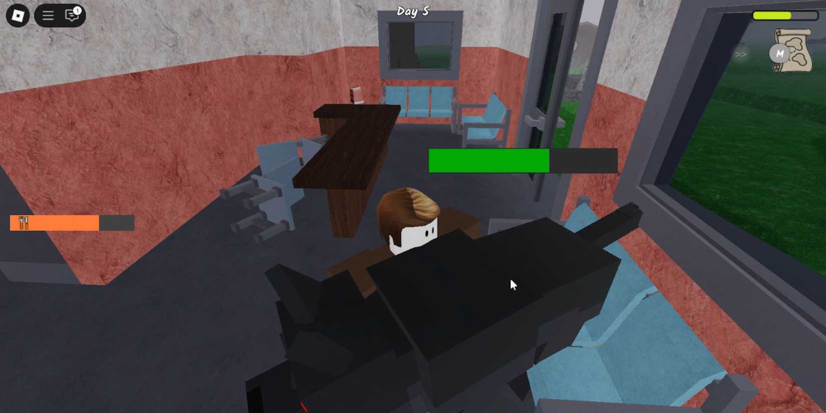 99 Nights in the Forest player with a weapon