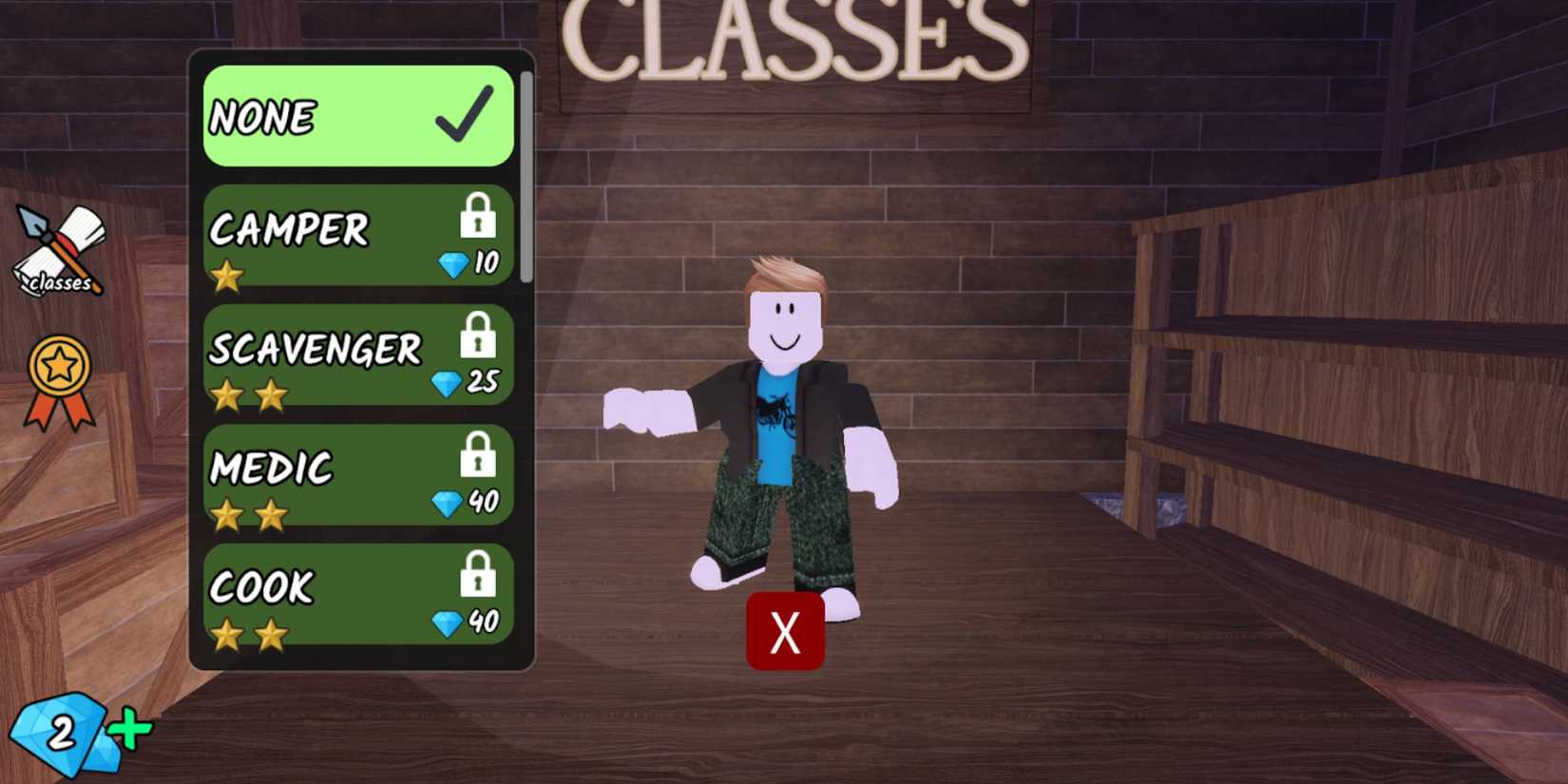 99 Nights in the Forest classes