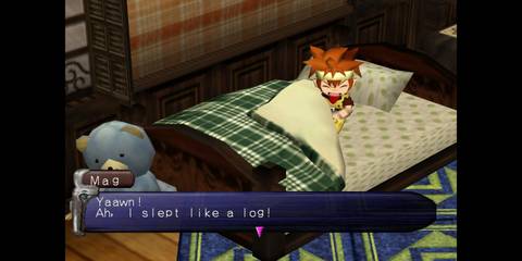 A cutscene in Evolution The World of Sacred Device