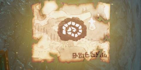 A Fossil Map in Donkey Kong Bananza