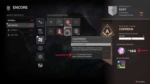 a rank loot modifiers