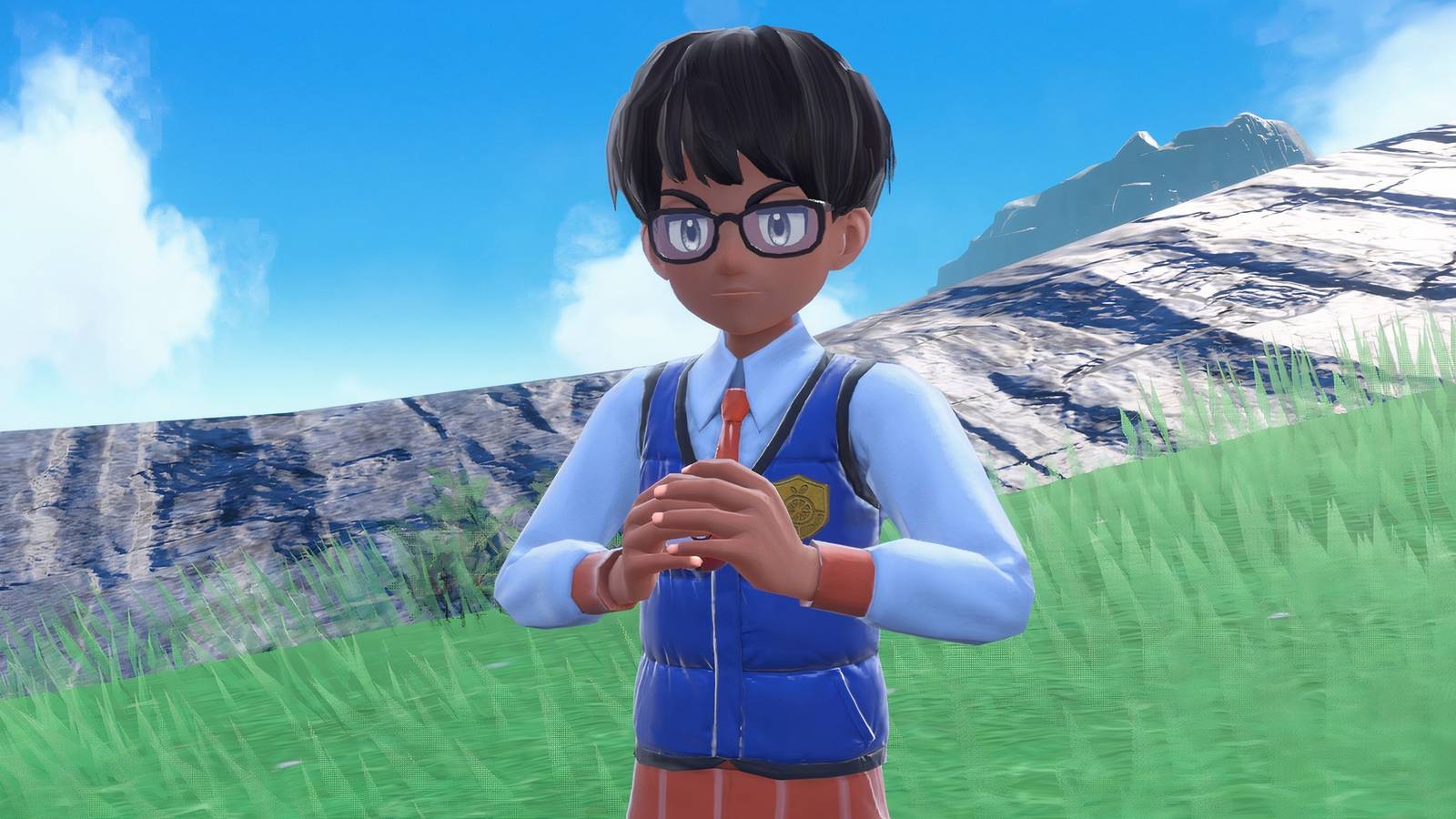 A rival trainer in Pokemon Violet (Switch 2)