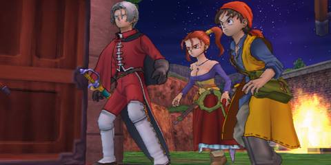 A scene featuring characters in Dragon Quest 8 Journey of the Cursed King