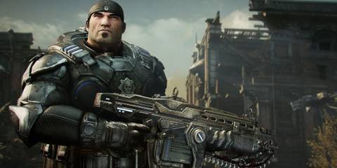 A screenshot of Marcus Fenix - Gears Of War