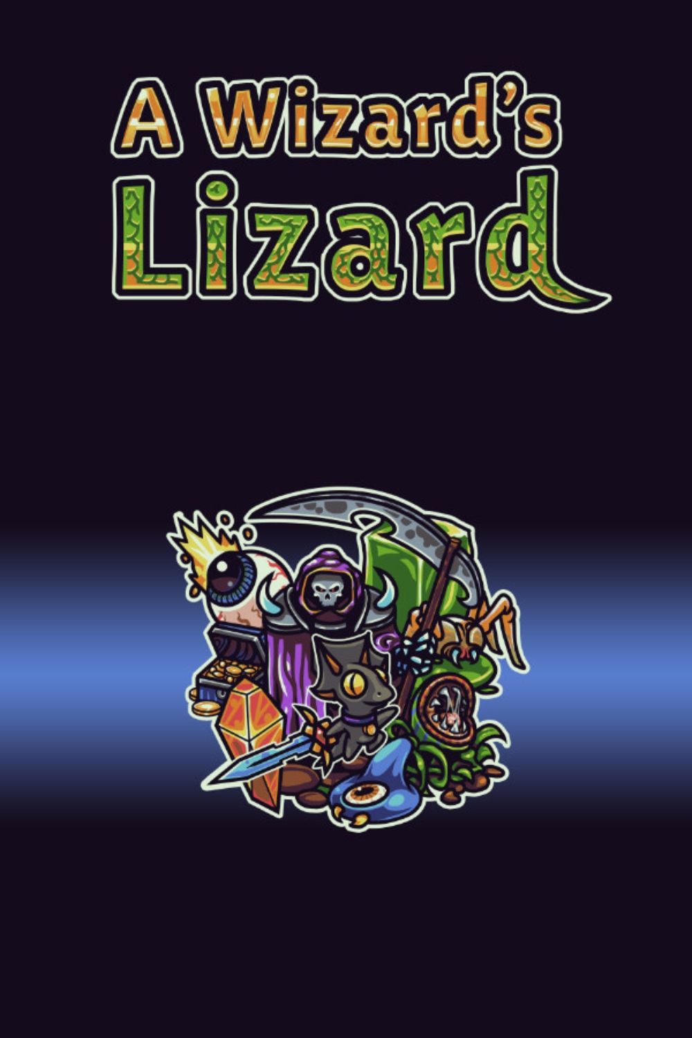 A Wizard's Lizard video game cover art tag
