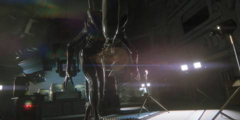 A Xenomorph stalking in Alien Isolation