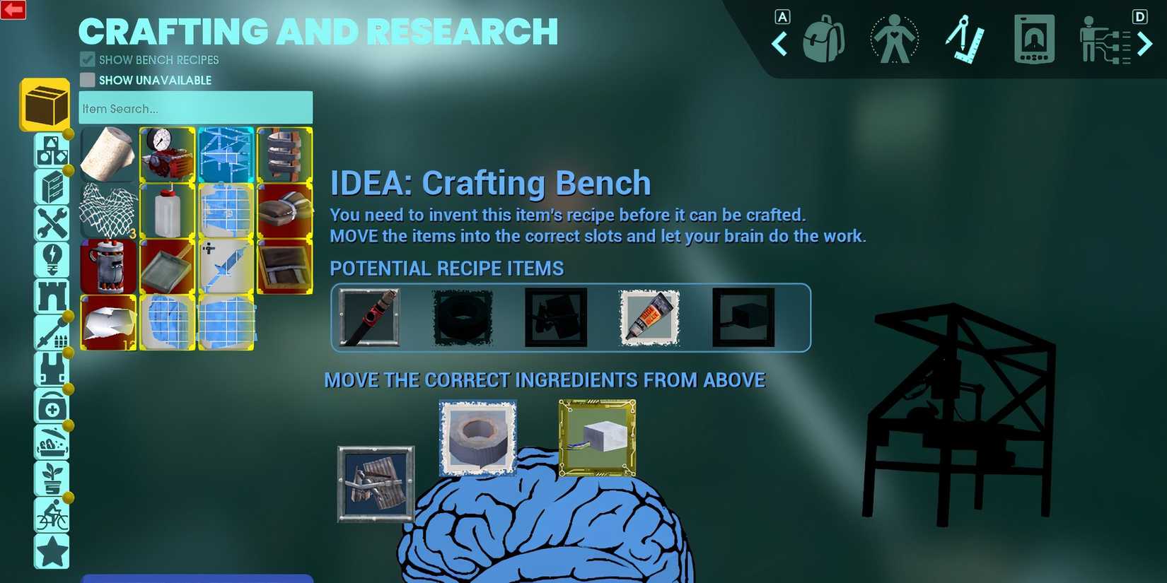 Abiotic Factor Crafting Bench