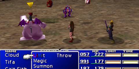 Activating Limit Break in Final Fantasy 7 (PS1)