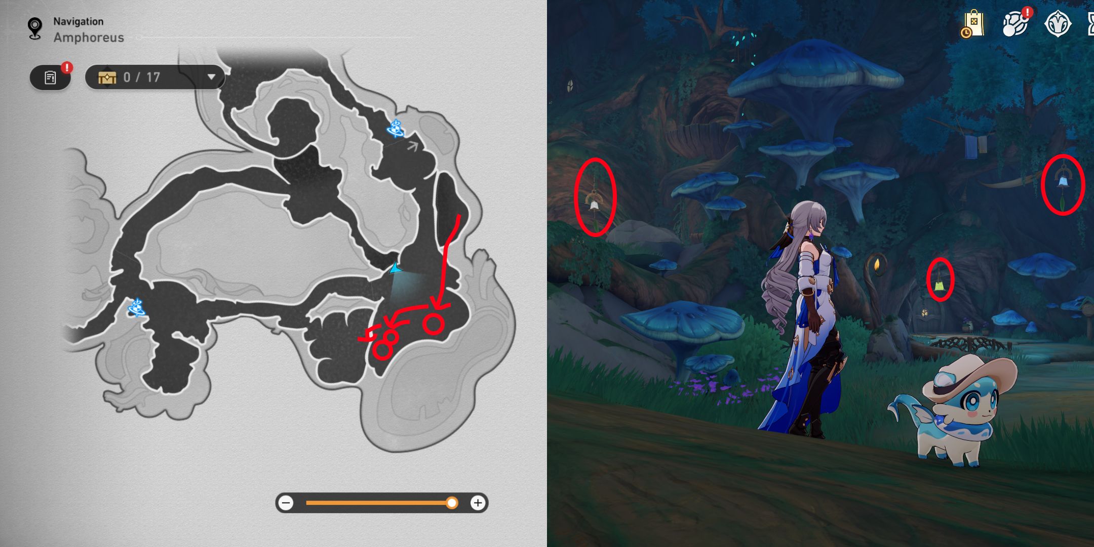 aedes elysiae wind chime location 15-17 in honkai star rail