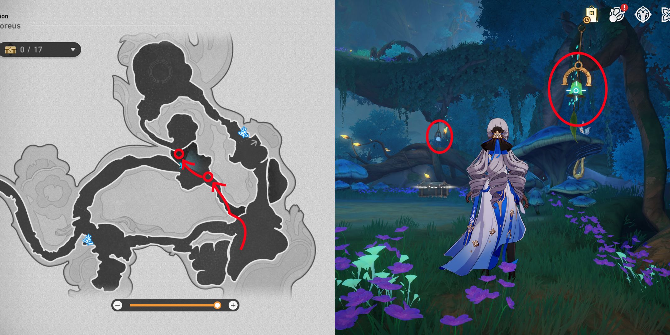 aedes elysiae wind chime location 18-19 in honkai star rail