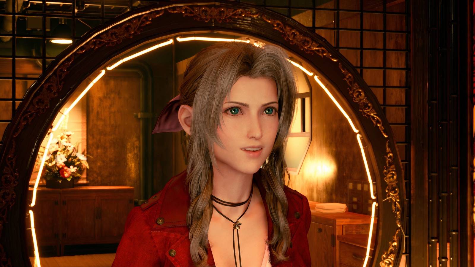 Aerith in Final Fantasy 7 Remake (PS5)
