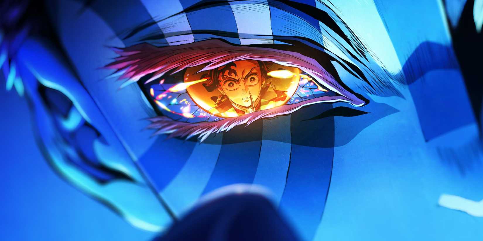 picture: akaza in demon slayer infinity castle poster.