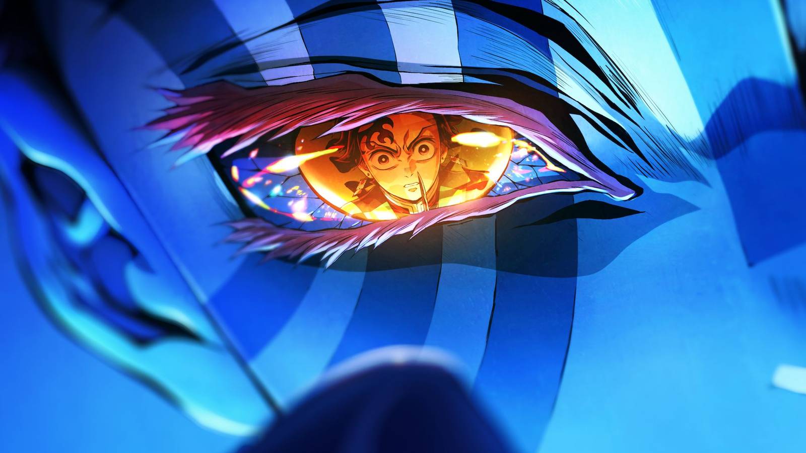 picture: akaza in demon slayer infinity castle poster.