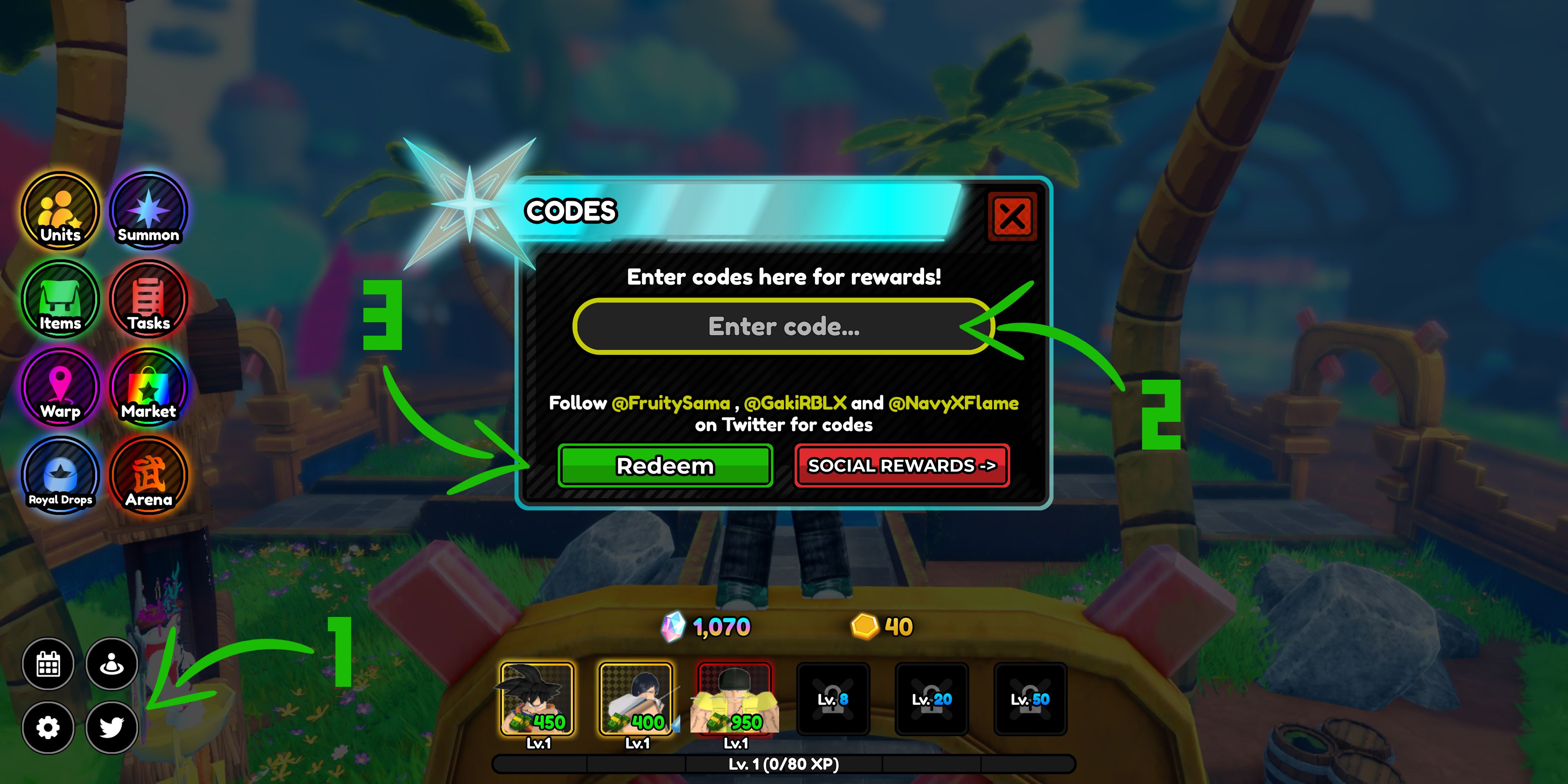 All-Star-Tower-Undel-X-Redem codes