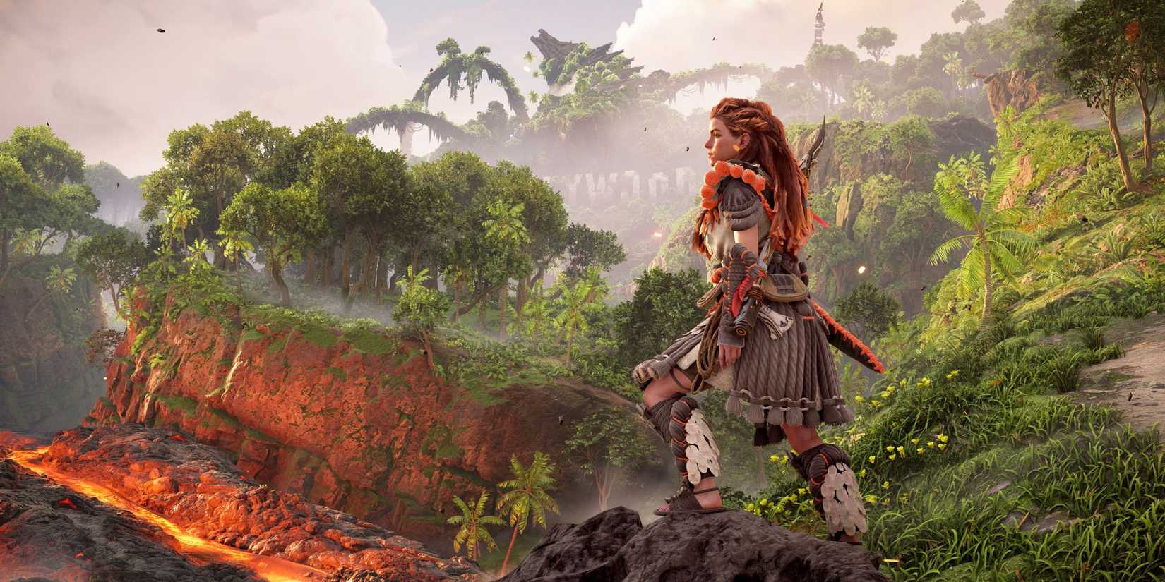 Aloy looking at the horizon - Horizon Forbidden West