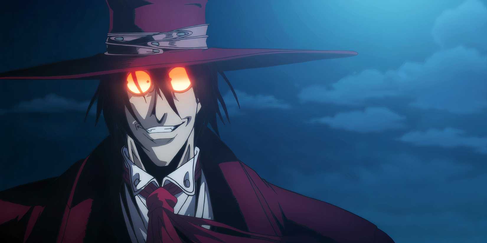 Alucard smiles as he prepares to in Hellsing Ultimate