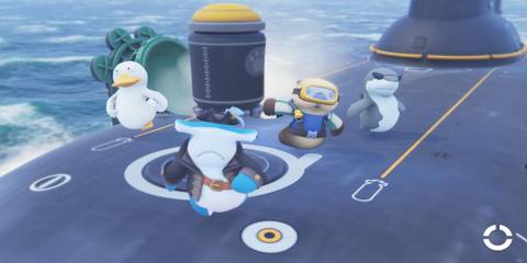 Animals on a submarine in Party Animals