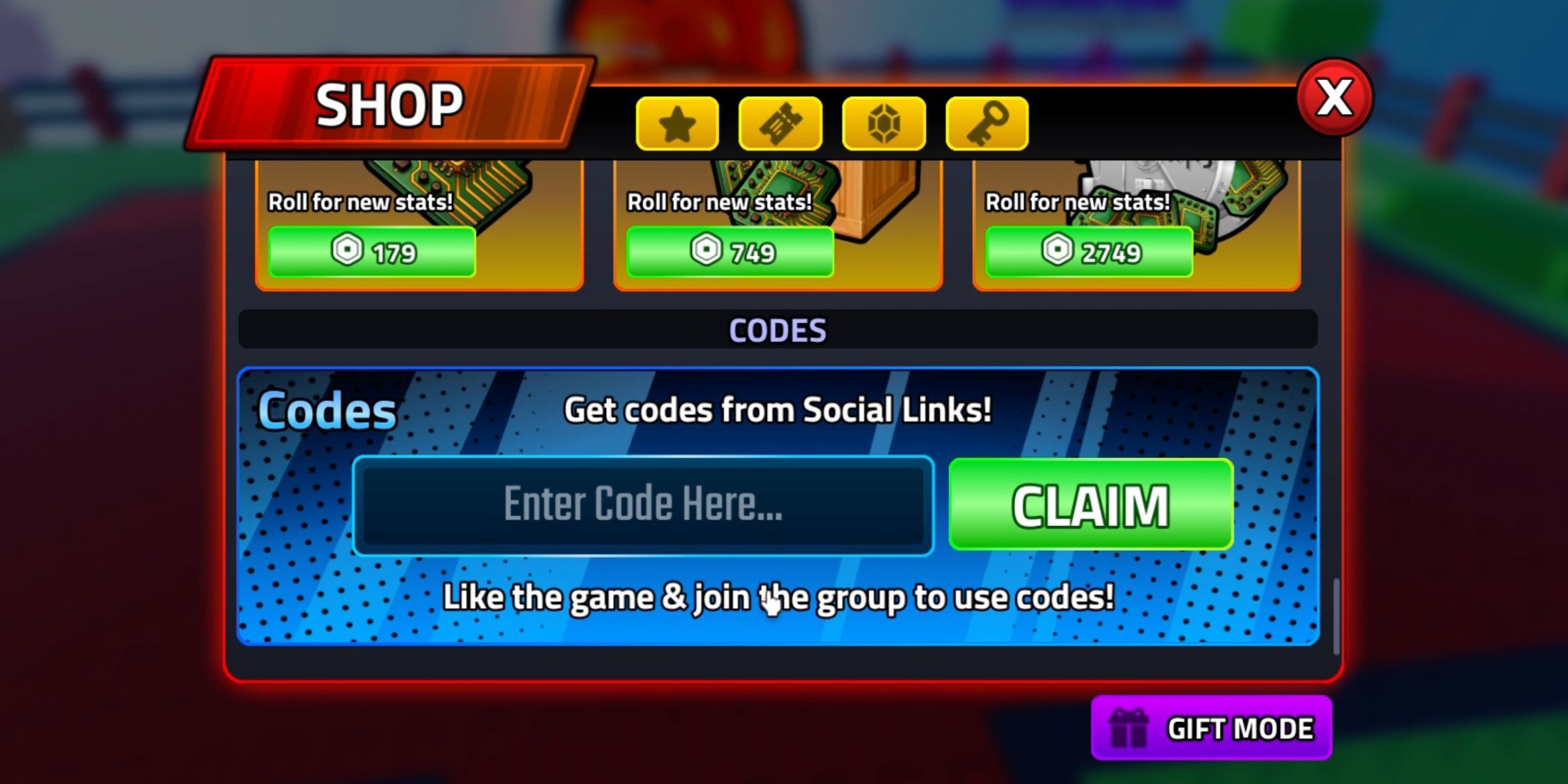 Anime owner code tab sent