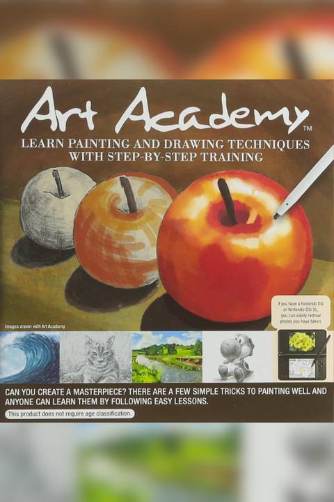 Art Academy video game cover art tag