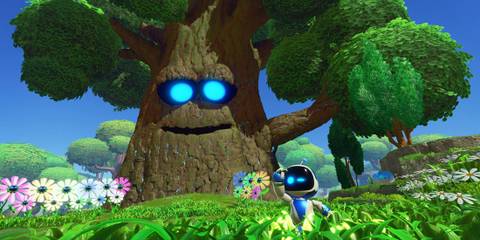 Astro with Big Papa Tree - Astro Bot