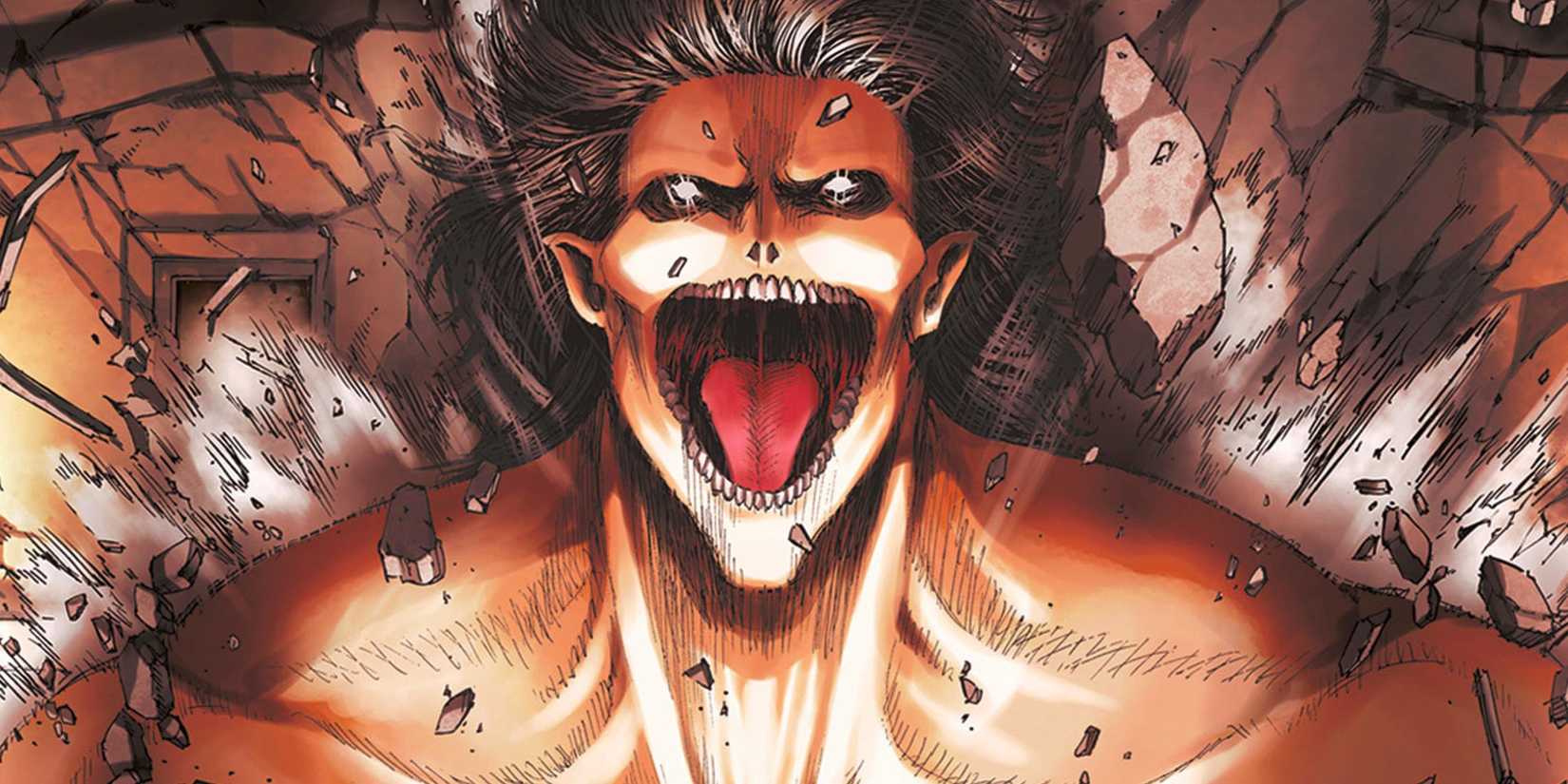 picture: eren as a titan in attack on titan.