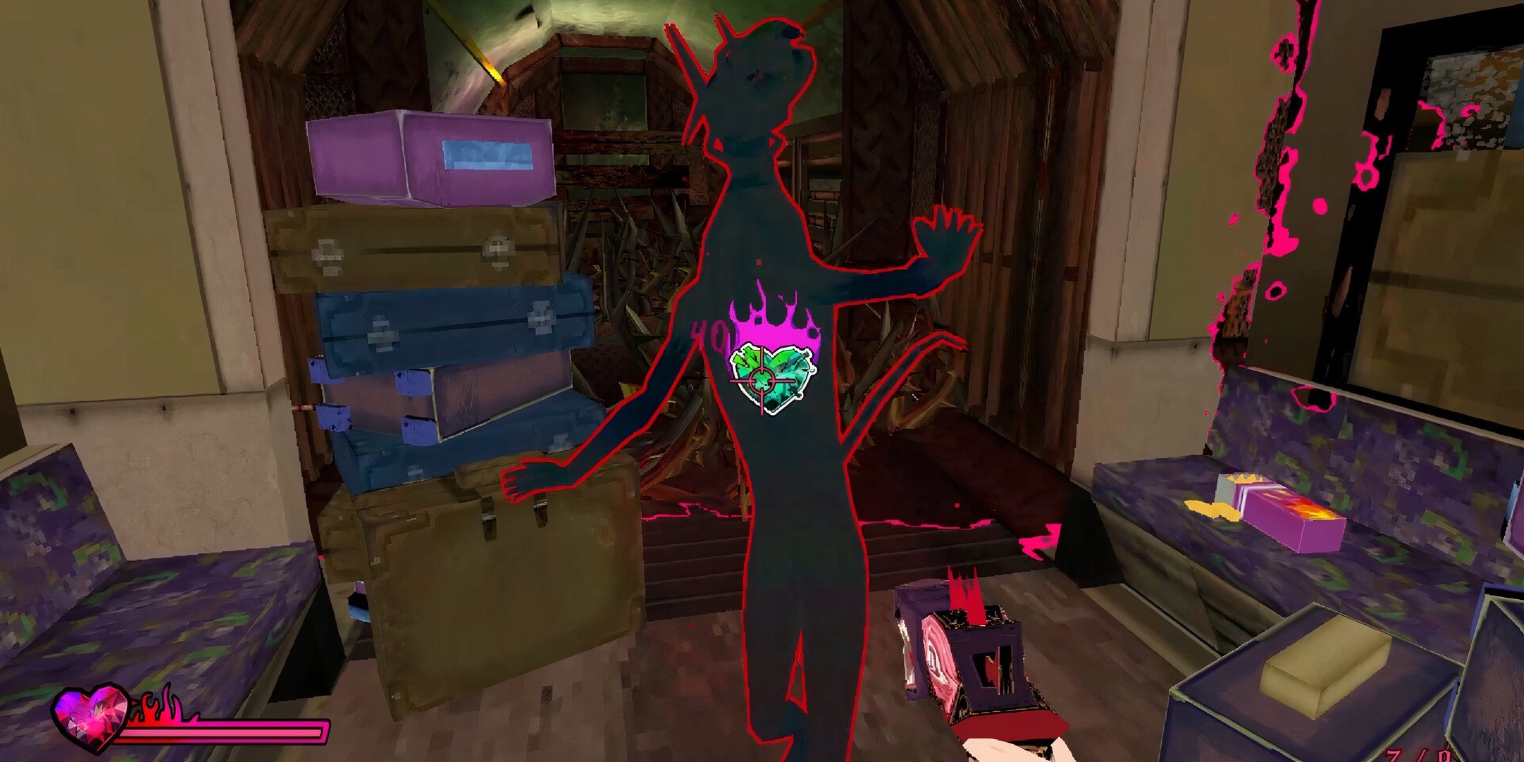 Attacking enemies in Sorry We’re Closed