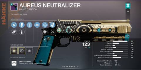 Aureus Neutralizer Destiny 2 The Edge of Fate