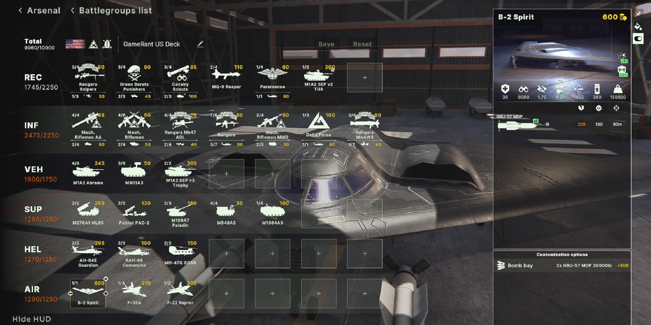 B-2 Spirit - Broken Arrow