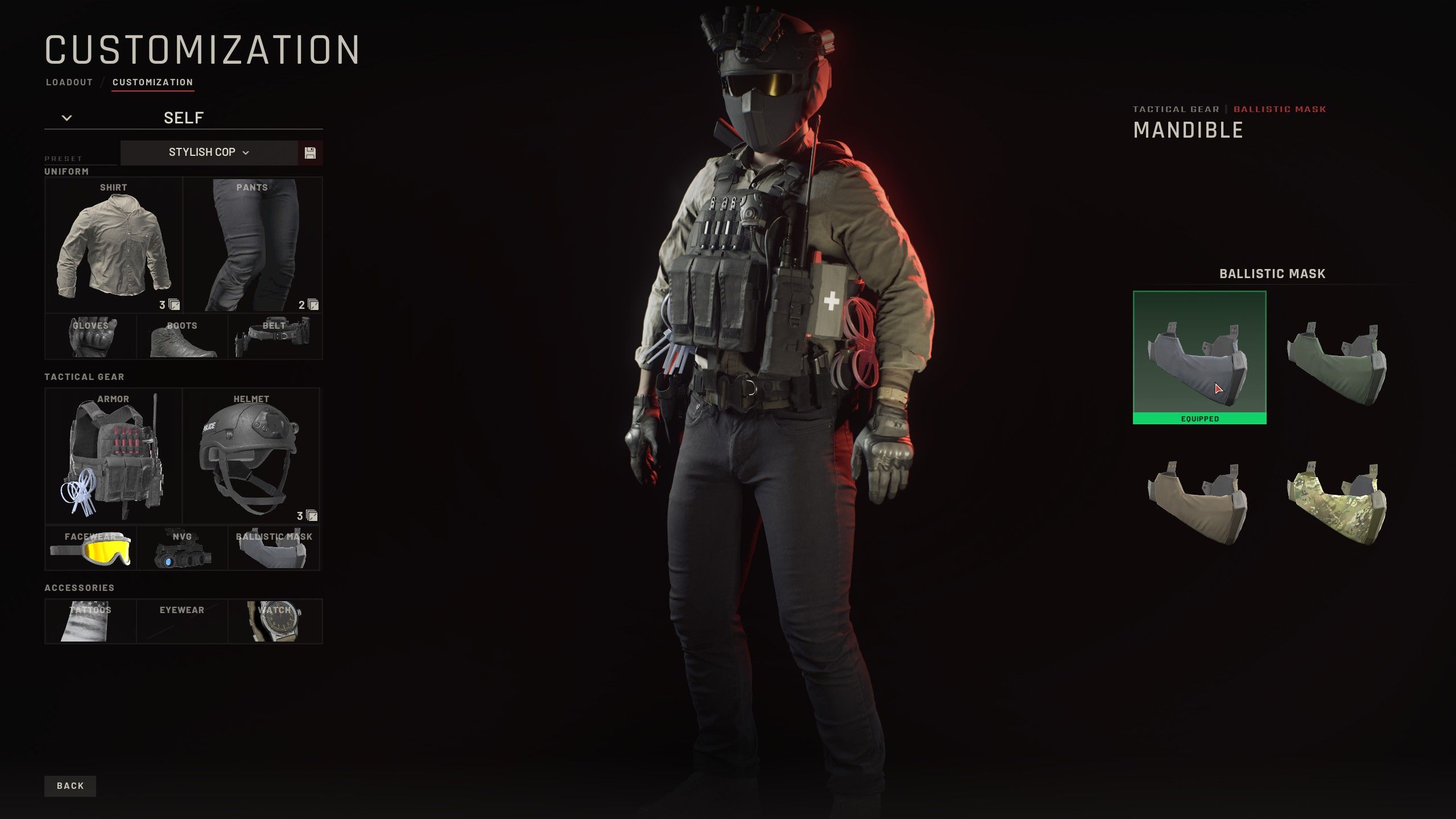 ballistic mask in ready or not