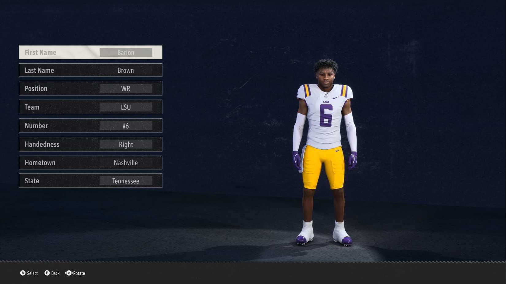 barion brown fastest wr in college football 26