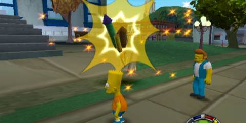 Bart collecting fireworks - The Simpsons Hit & Run