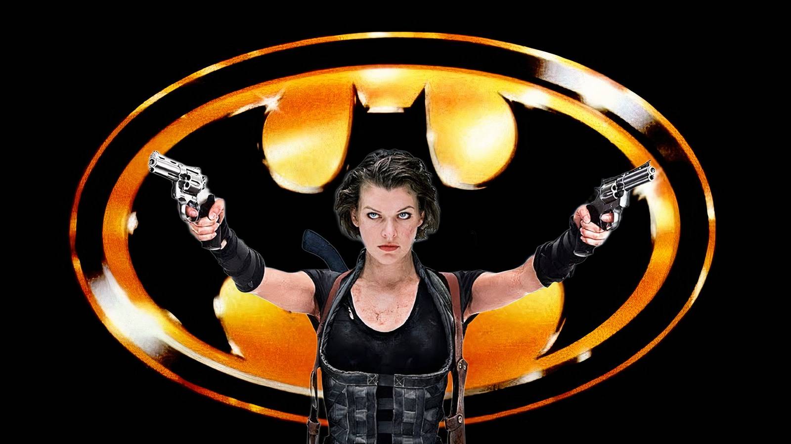 batman logo resident evil milla jovovich