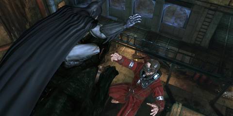 Beating an inmate in Batman Arkham Asylum