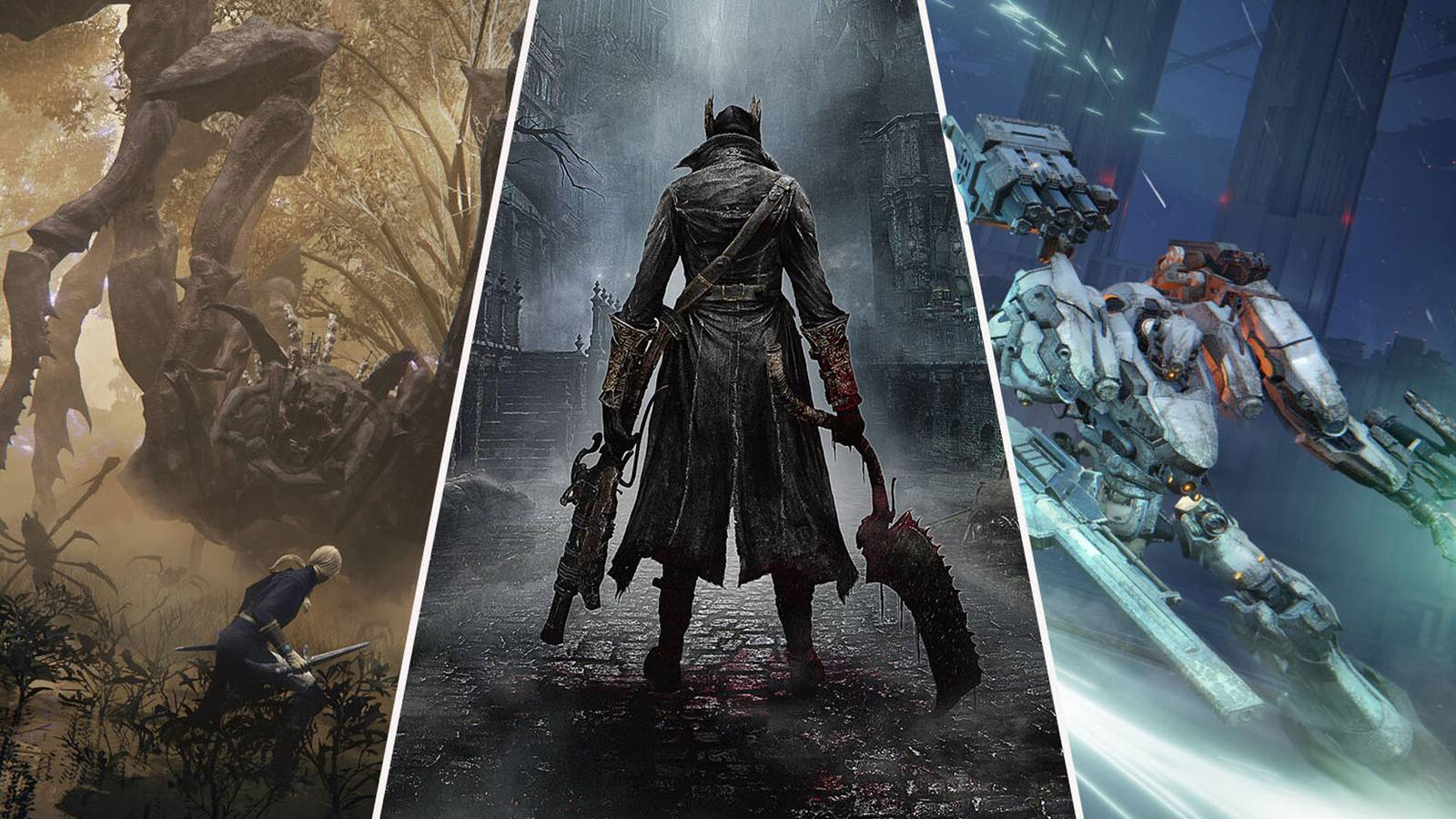 best fromsoftware games, elden ring nightreign, bloodborne, armored core 6