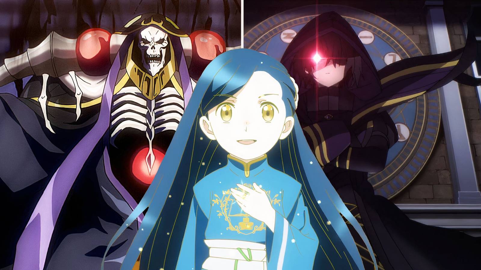 best isekai anime multiple seasons eminence in shadow, overlord