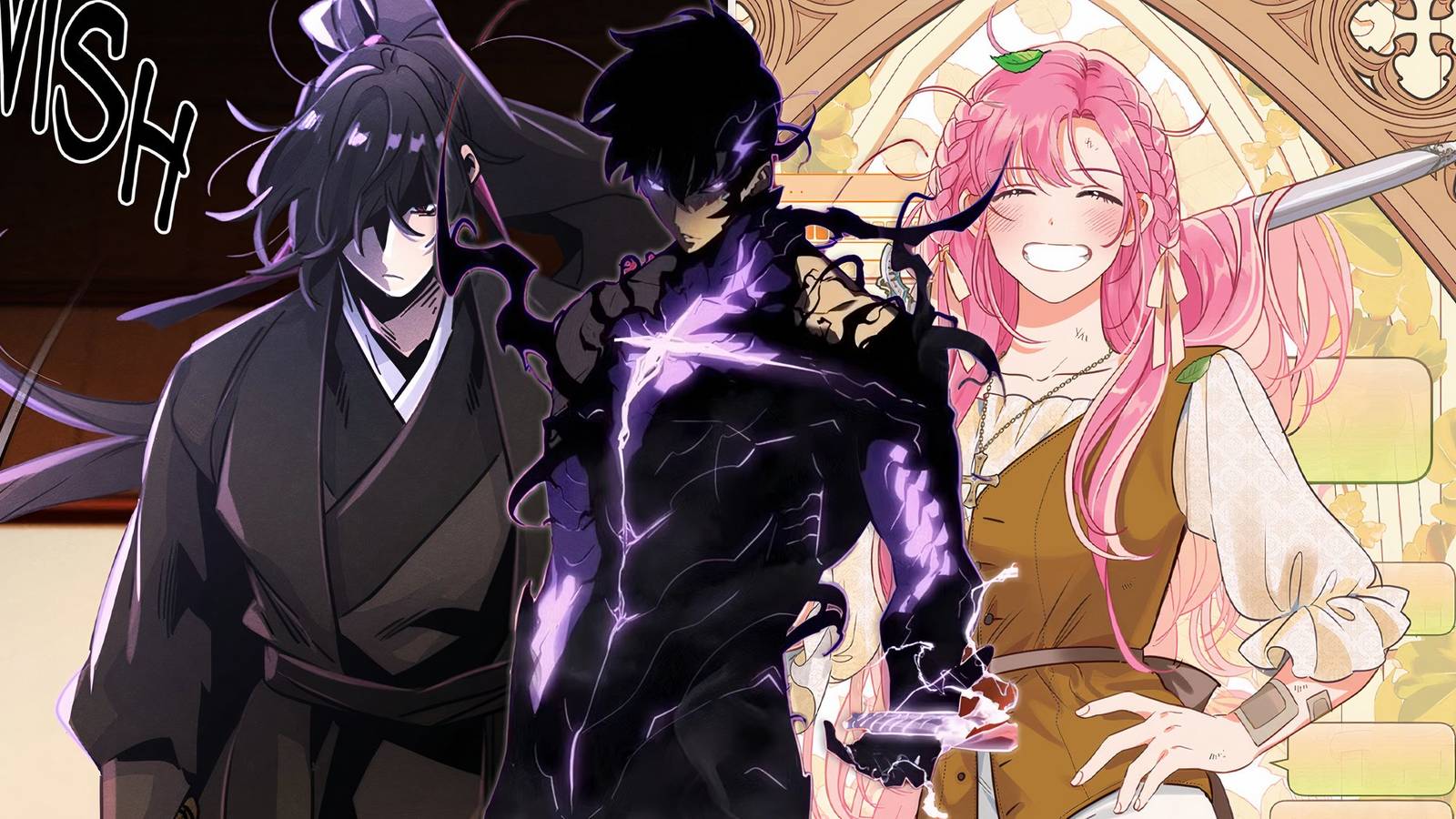 best manhwa with op mc solo leveling, mad demon, s-class heroine