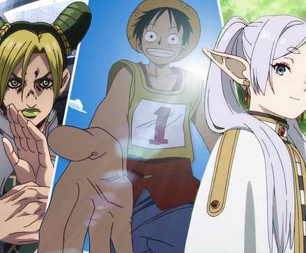best shonen anime one piece, frieren and jojo bizarre adventure