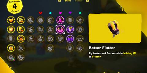 Better Flutter skill in Donkey Kong Bananza