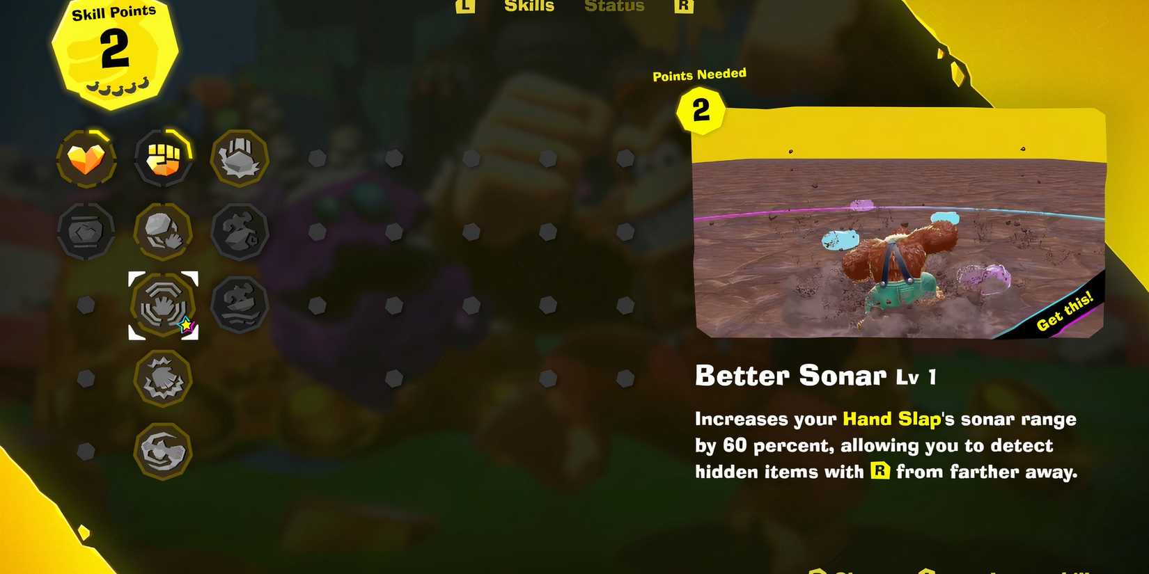 Better Sonar Skill in Donkey Kong Bananza