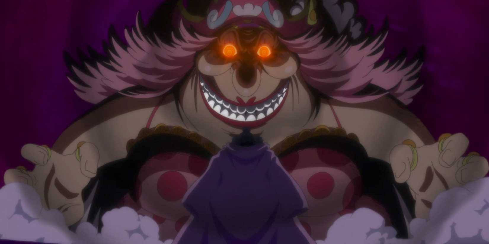 picture: big mom facing jinbe in One Piece