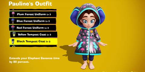 Black Tempest Coat costume in Donkey Kong Bananza