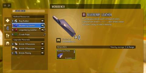 Blueberry Leather Crafting Grounded 2
