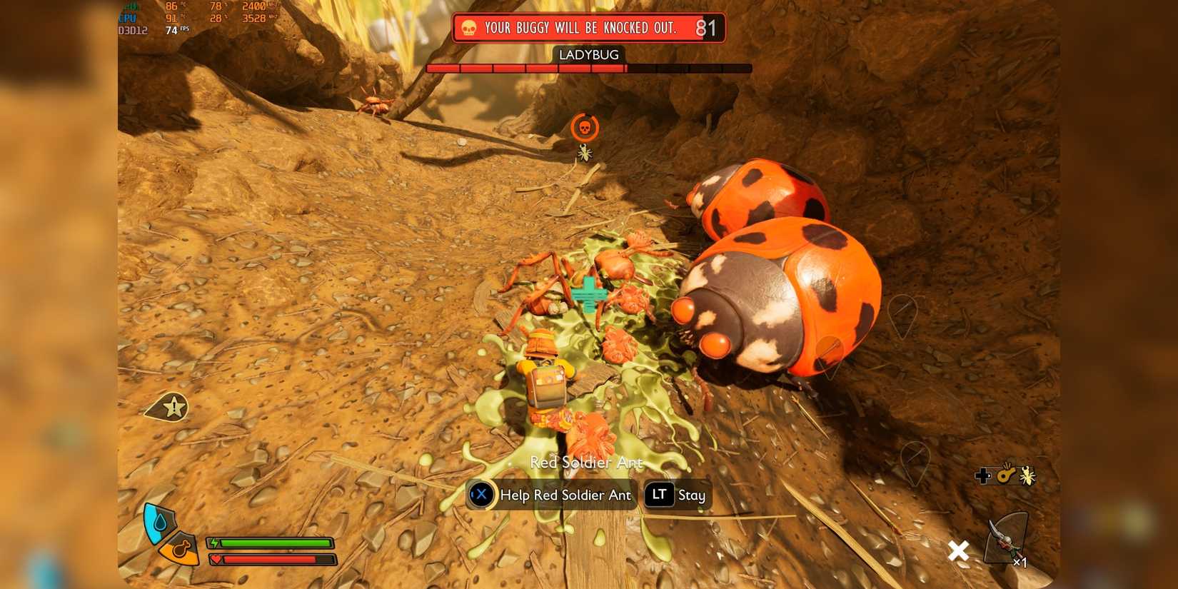 Buggy Knocked Out Revive Grounded 2