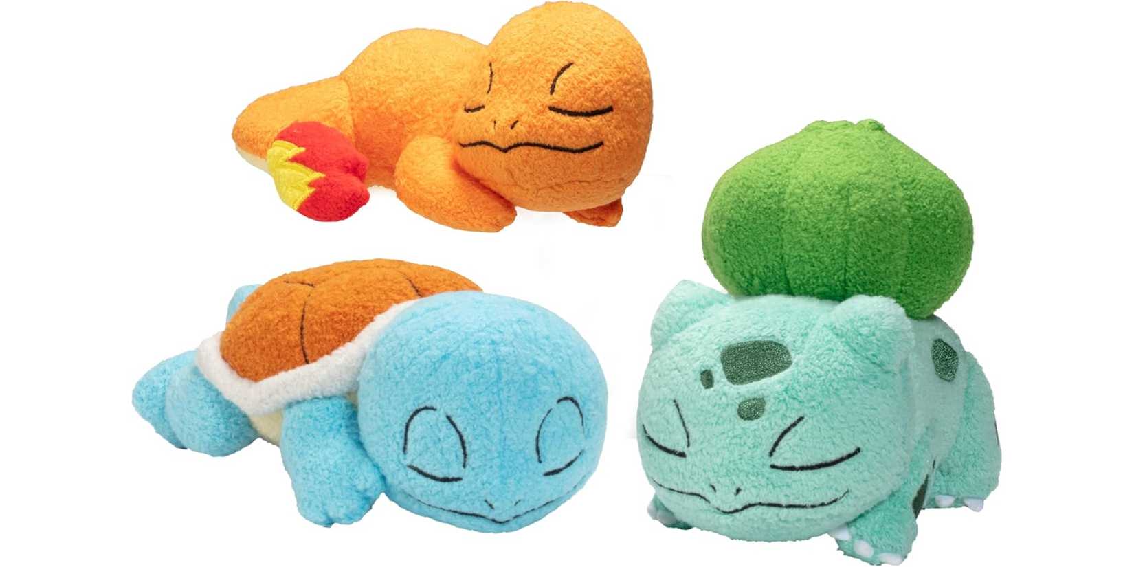 Bulbasaur Squirtle Charmander Sleeping Pokemon Plush Prime Day Deal